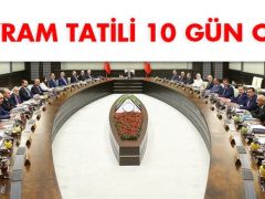 Bayram tatili 10 gün oldu