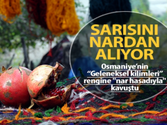 Osmaniye kilimi sarısını nardan alıyor