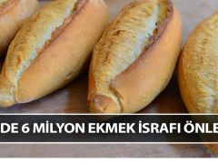 Ekmek israfı önlendi