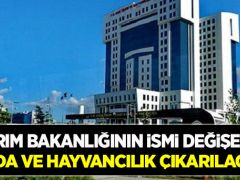 Tarım Bakanlığı ile Orman Bakanlığı birleşiyor!