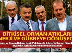 Bitkisel orman atıkları enerji ve gübreye dönüşecek